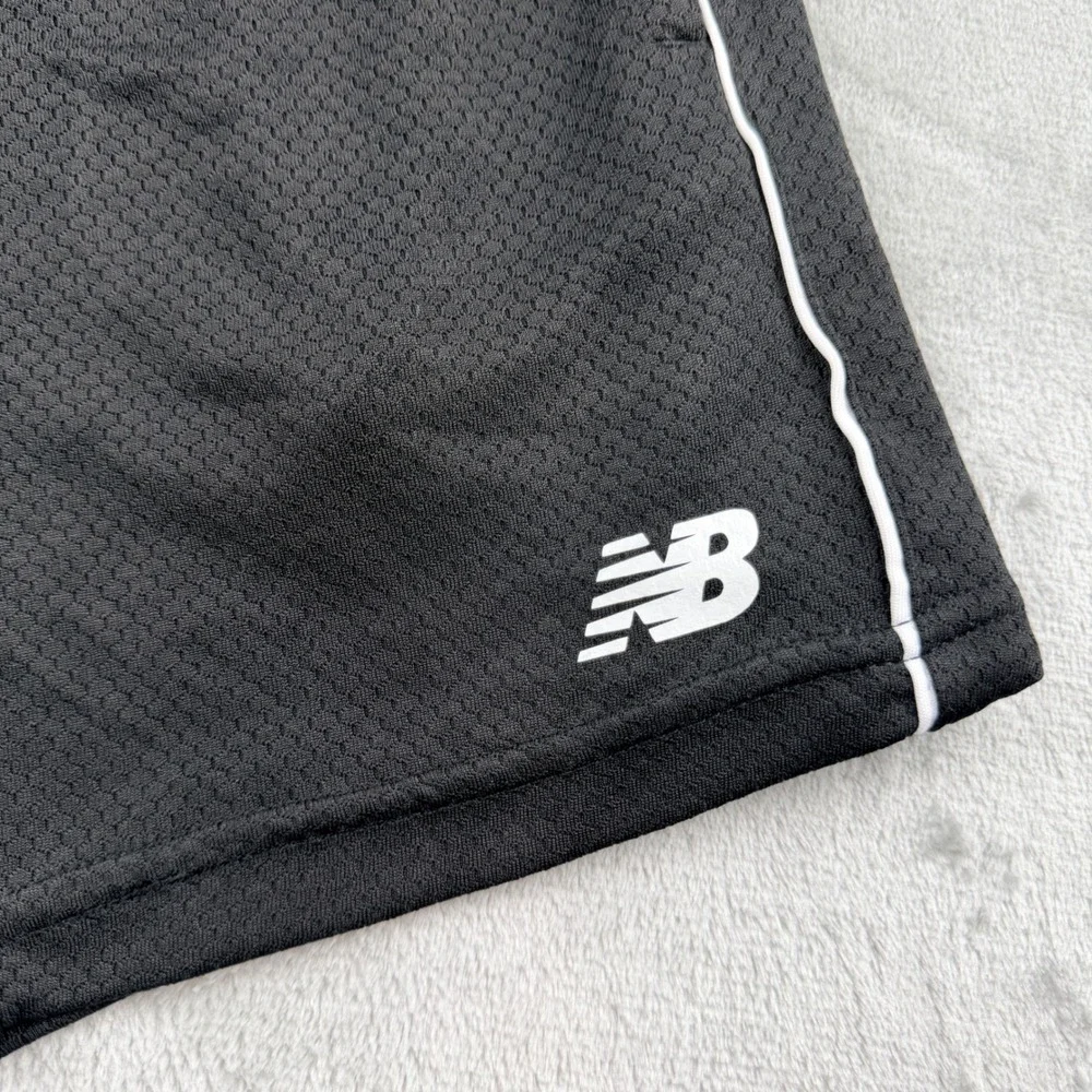 New Balance Kids Black Mesh Athletic Shorts Size 8